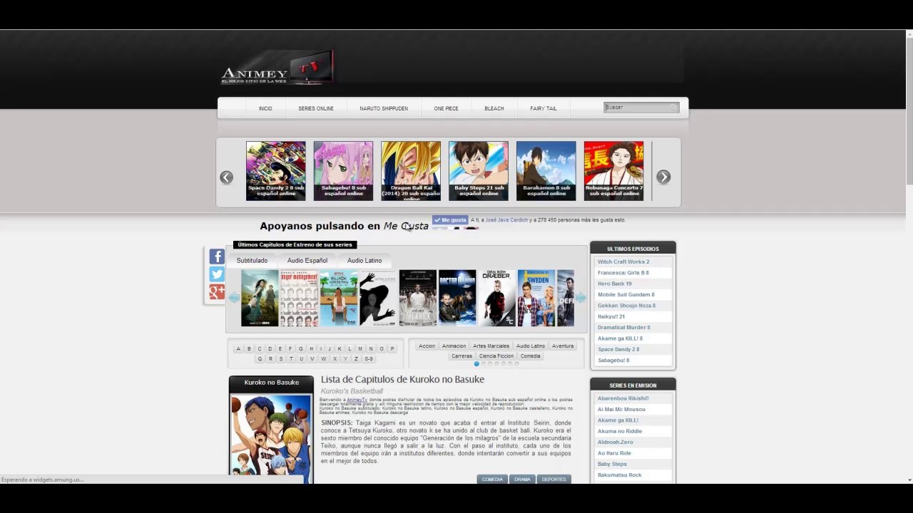 Todos los Capitulos de Kuroko No Basuke sub español online