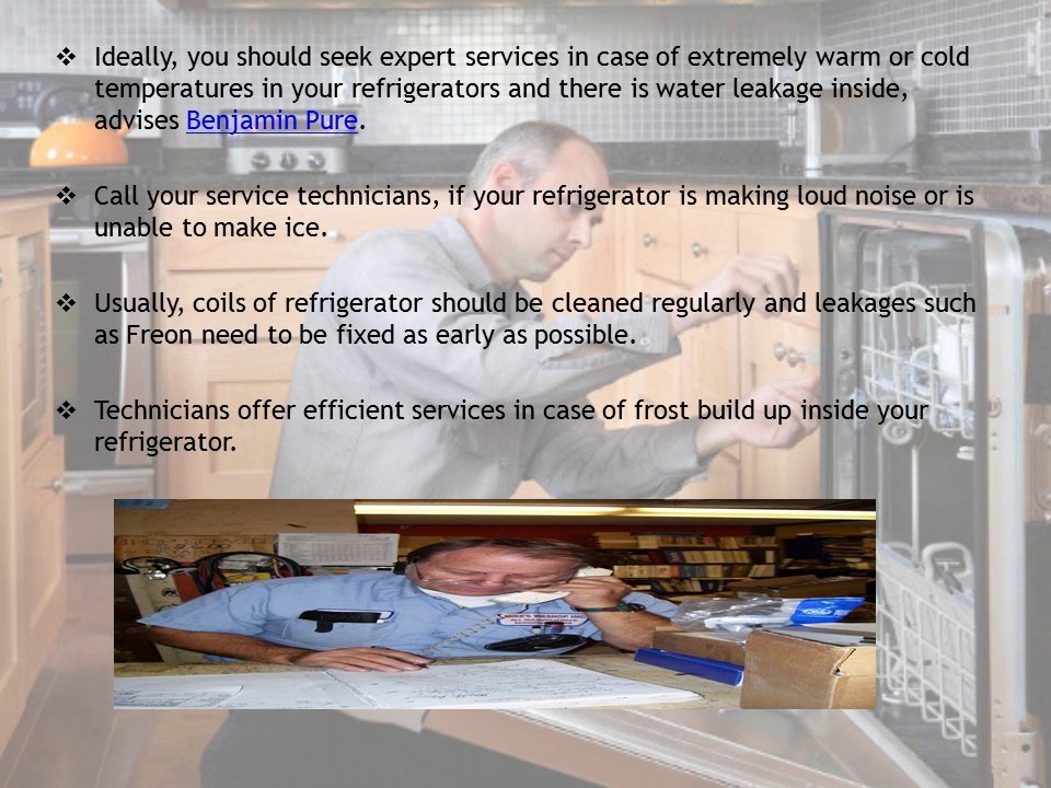 Ben Pure Offers Useful Tips On Home Appliance Repair And Service