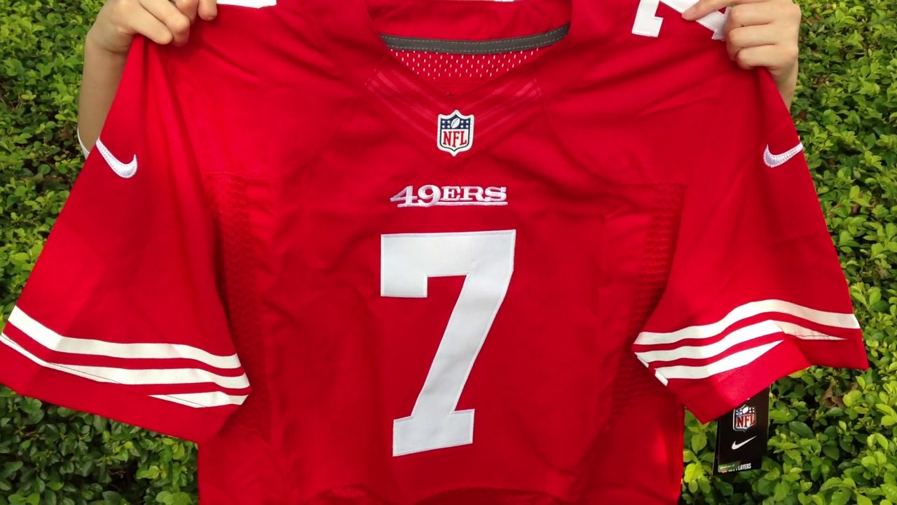 Wholesale Cheap 2014 NEW Nike San Francisco 49ers 7 Kaepernick Red Jerseys on jerseys-china.cn