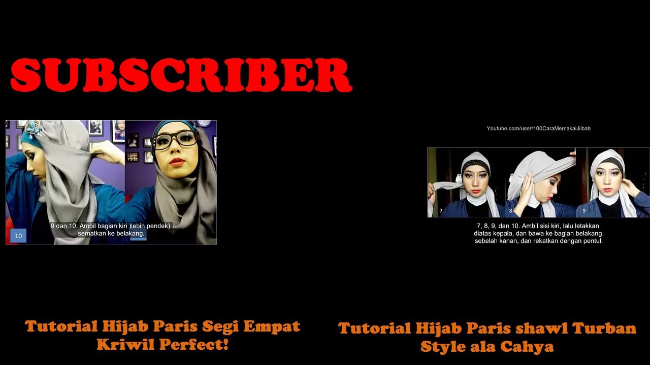 Hijab Tutorial _ Cara Memakai Jilbab Paris Polos Sederhana Hijab 2014