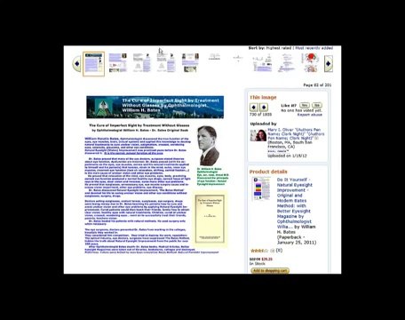 Natural Eyesight Improvement - Bates Method - Pictures, Training