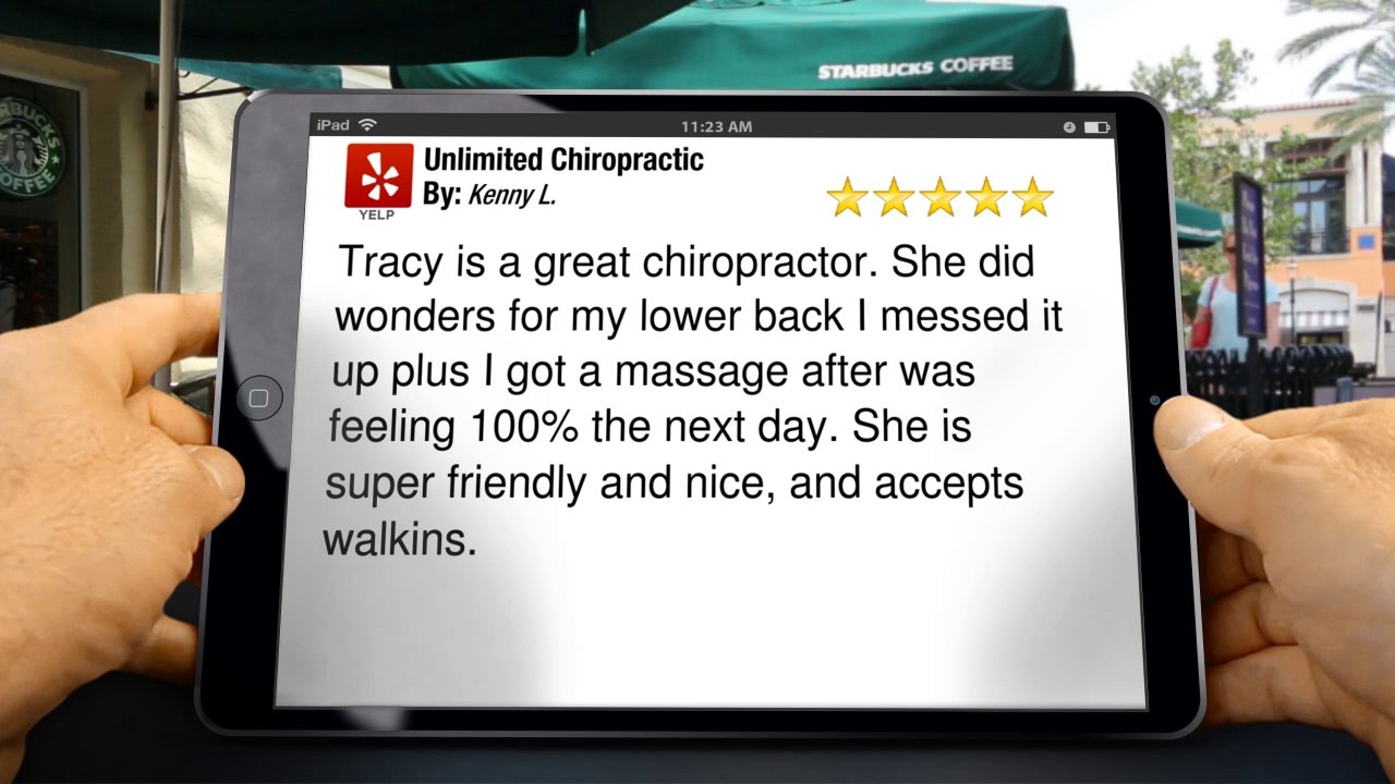 Unlimited Chiropractic  Bakersfield         Amazing         Five Star Review by Kenny L.