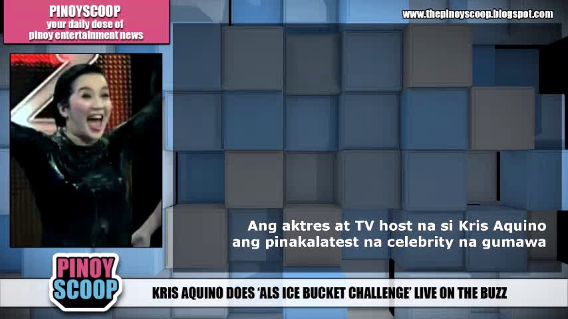 Kris Aquino Does 'ALS Ice Bucket Challenge' Live On 'The Buzz'
