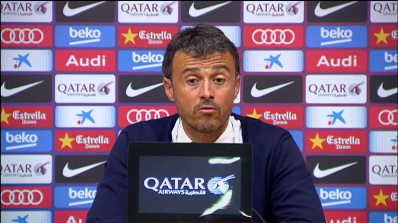 Enrique cieszy się z pierwszej wygranej