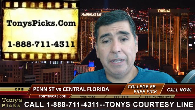 Central Florida Knights vs. Penn St Nittany Lions Pick Prediction NCAA College Football Odds Preview 8-30-2014