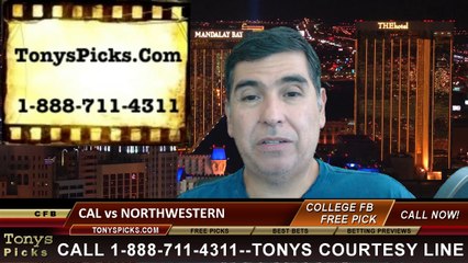 Download Video: Northwestern Wildcats vs. California Golden Bears Pick Prediction NCAA College Football Odds Preview 8-30-2014