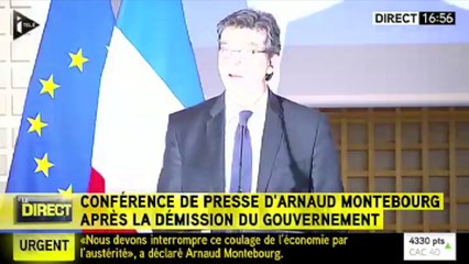 Montebourg : "Je jugeais nécessaire de reprendre ma liberté"