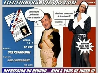 Segolene Royal et Nicolas Sarkozy Electi