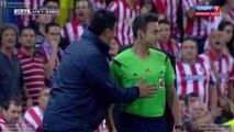 Diego Simeone Nervous Reaction Hitt Referee - Atletico Madrid vs Real Madrid ( 22/08/2014 ) HD