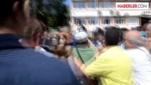 Eğitimcilerin basın toplantısına  polis engeli
