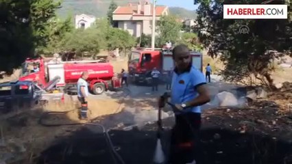 Marmaris'te otluk alanda yangın