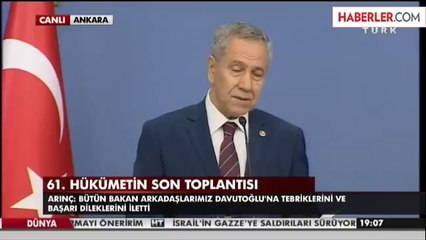 Bülent Arınç: İçimizde bir uktedir
