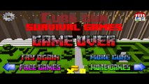 Cube Gun Survival Mode Night Minecraft Mode Gameplay