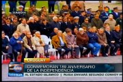 Pueblo uruguayo conmemora el 189 aniversario de su independencia