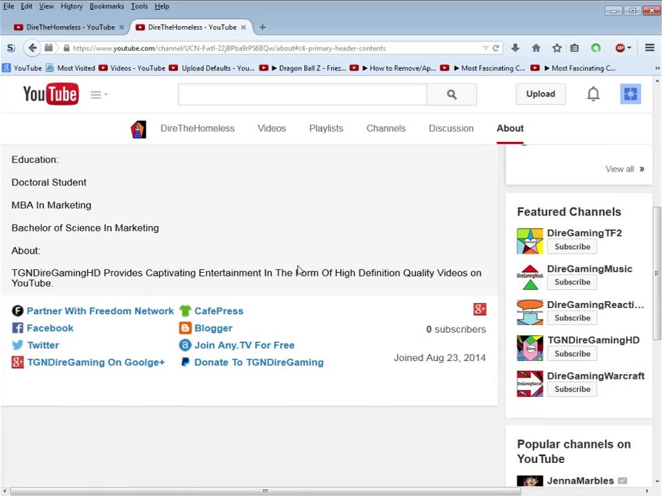 Tutorial For How To Add Website Links To Your YouTube Channel Online For Free