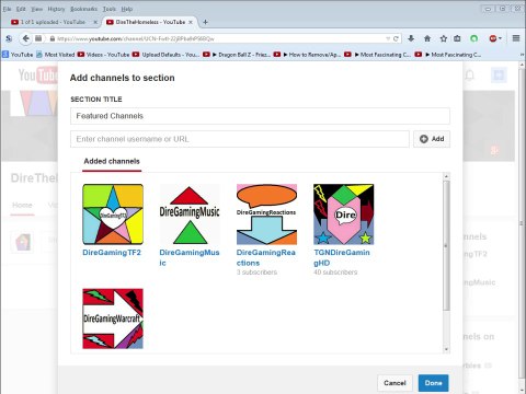 Tutorial For How To Add Featured Channels To Your YouTube Page For Free Online