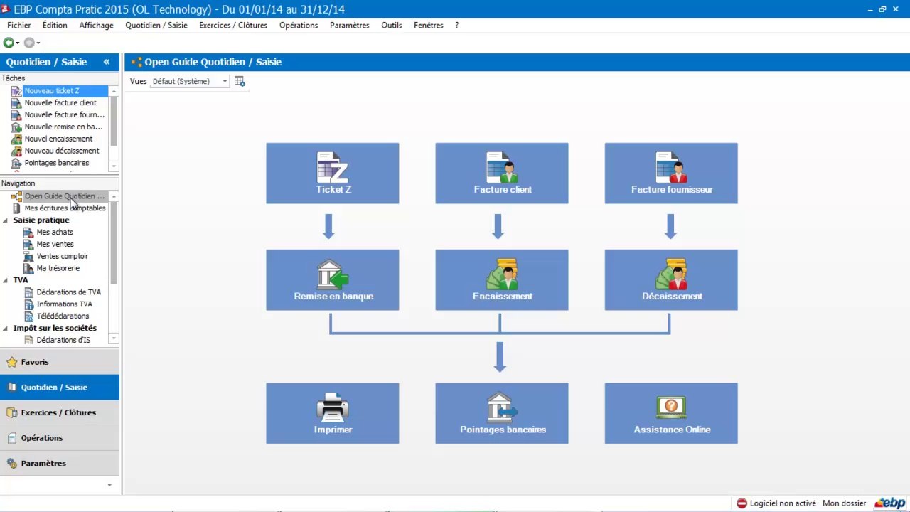 EBP Compta Pratic 2015 : La saisie pratique