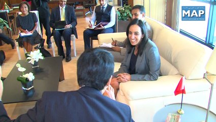 Mbarka Bouaida s'entretient avec le Président de la JETRO