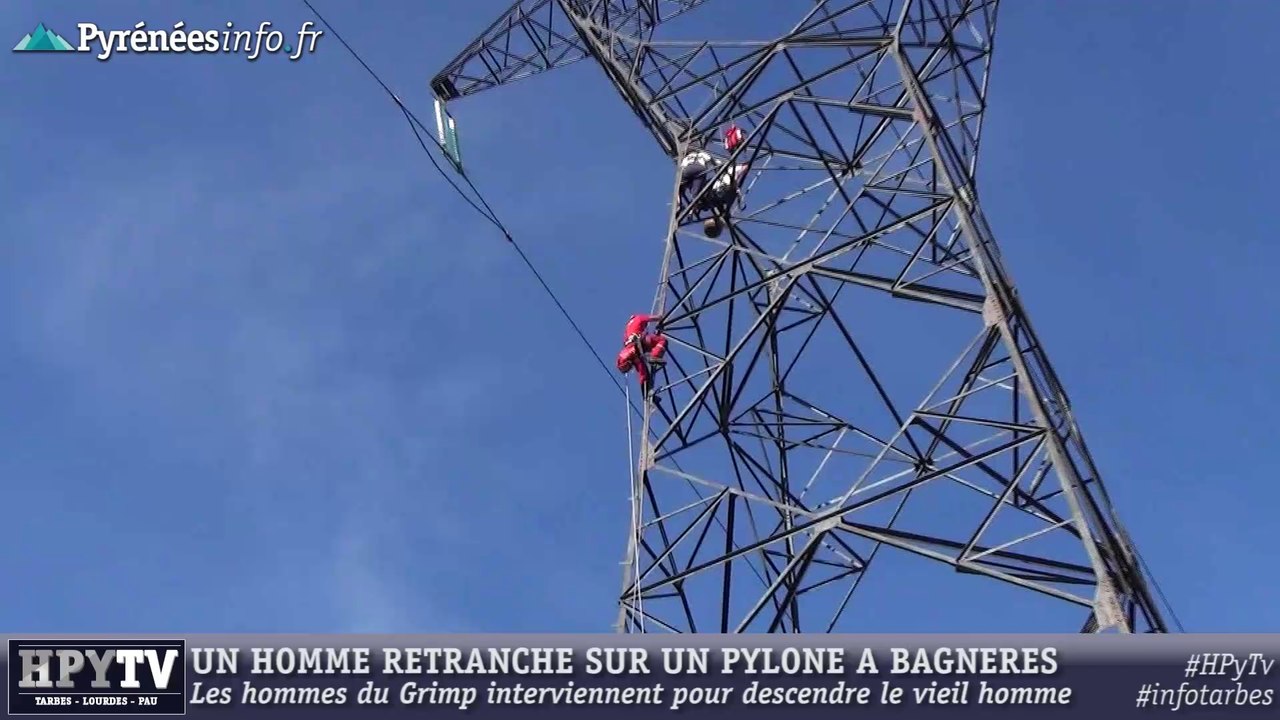 [HAUTES-PYRENEES] Un homme perché à 28 m de haut (25 aout 2014)
