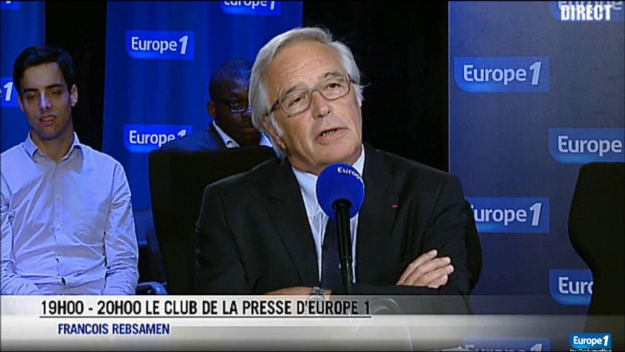 François Rebsamen : l'invité du Club de la Presse d'Europe 1
