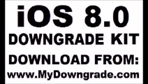 iOS 8 Downgrade to iOS 7.1.2, 7.0.6, 7.0.4, 6.1.3 iPhone 4, 4s, 5, 5c, 5s, iPad