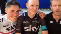 Cyclisme - Chris Froome et Pete Kennaugh jouent au Ice Bucket Challenge