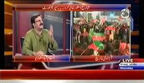 Bolta Pakistan (Clash Between PTI Workers And Aaj Tv Workers..!!) – 25th August 2014