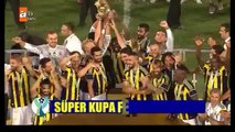 Fenerbahçe kupayı böyle kaldırdı