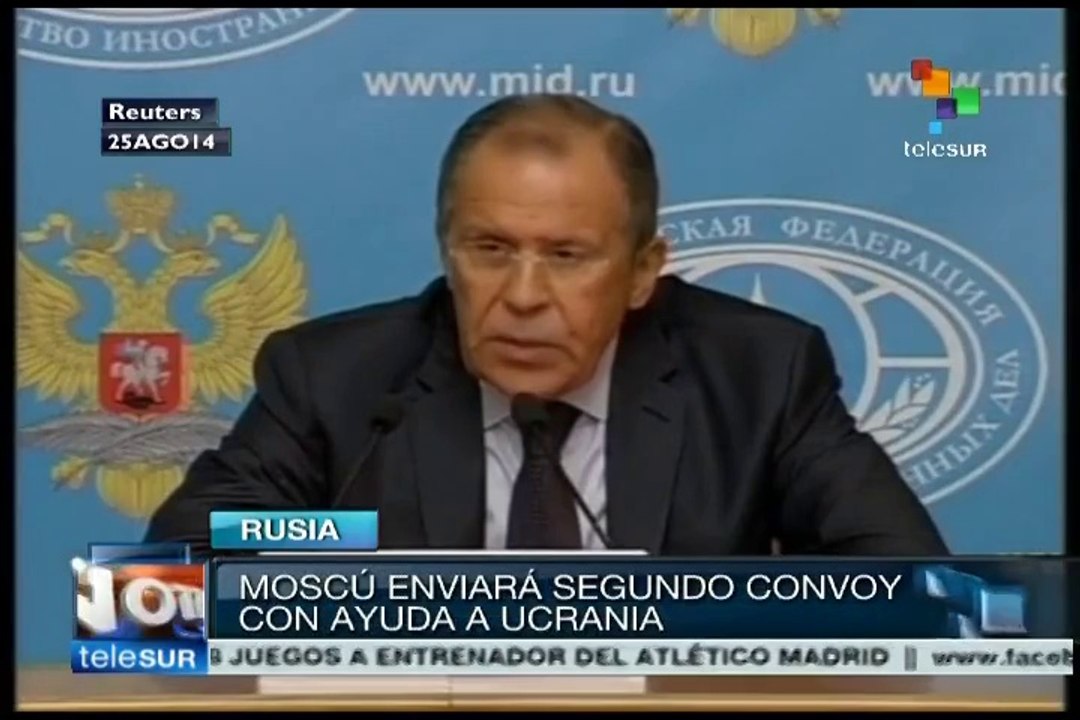 Rusia busca enviar segundo convoy con ayuda humanitaria a Ucrania