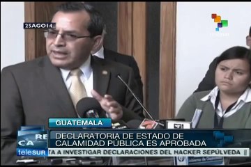 Guatemala aprueba declaratoria de Estado de calamidad pública