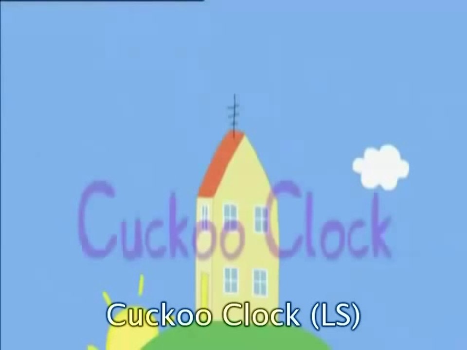Peppa Pig Cartoon Cuckoo Clock with subtitles