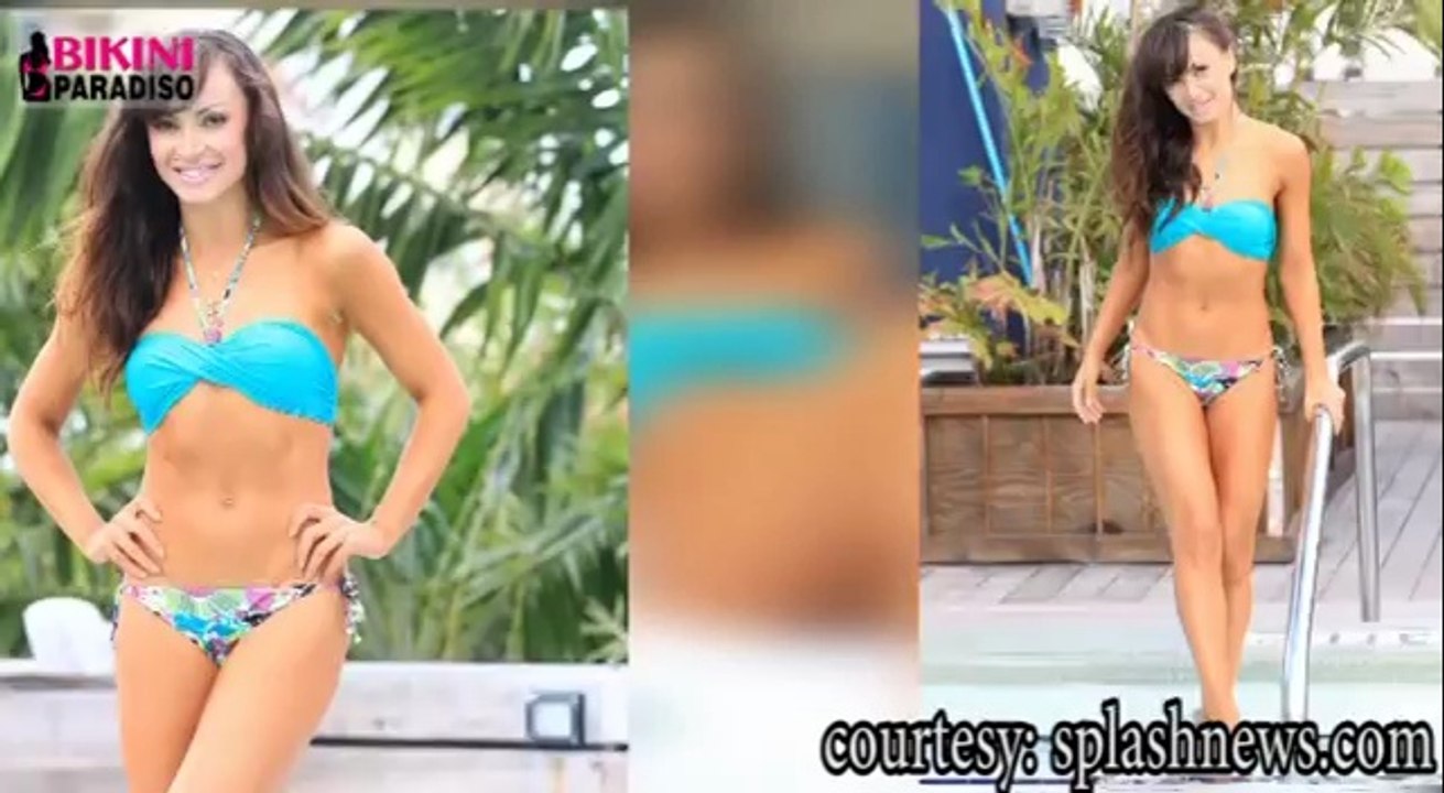 Hot and Sexy Karina Smirnoff Shows Off Super-Toned Abs in Skimpy Blue Bikini bikini paradiso1 FULL HD