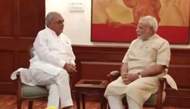 Haryana CM Hooda meets PM Narendra Modi