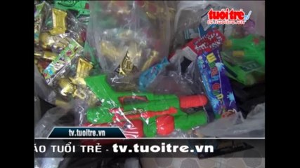 Nghệ An- Thu giữ hàng nghìn đồ chơi trẻ em nguy hiểm