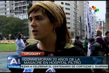 Uruguay recuerda 20 años de la represión del hospital Filtro