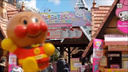 アンパンマン アニメ おもちゃでキティー＆ジュエルペットのハーモニーランドに来ました！ anpanman