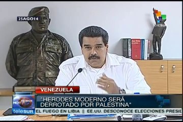 El Herodes moderno será derrotado por el pueblo palestino: Maduro