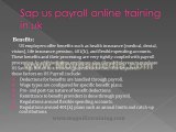 sap us payroll online training in classes