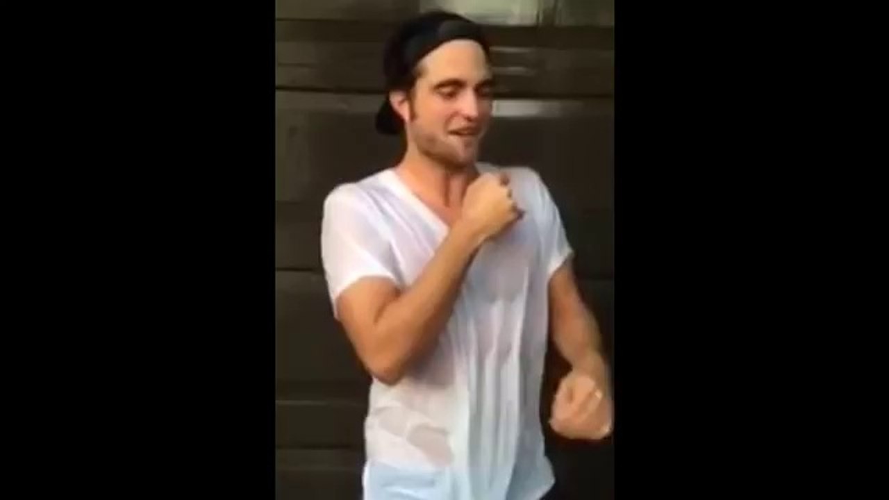 Rob Pattinson 2014 Ice Bucket Challenge - ALS Challenge
