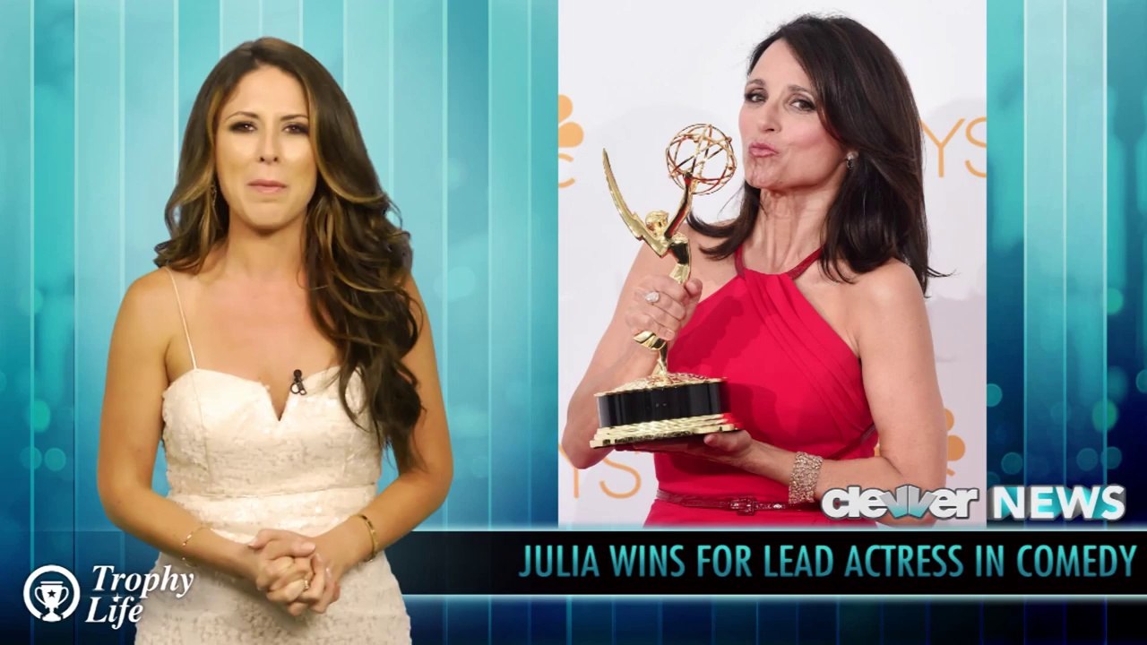 Julia Louis-Dreyfus Makes Out with Bryan Cranston Acceptance Speech Emmys 2014