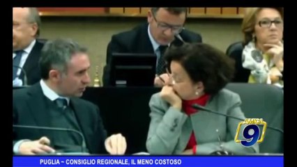PUGLIA | Consiglio regionale il meno costoso