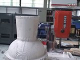 5 axis cnc router machine work on gypsum, China 5 axis cnc router