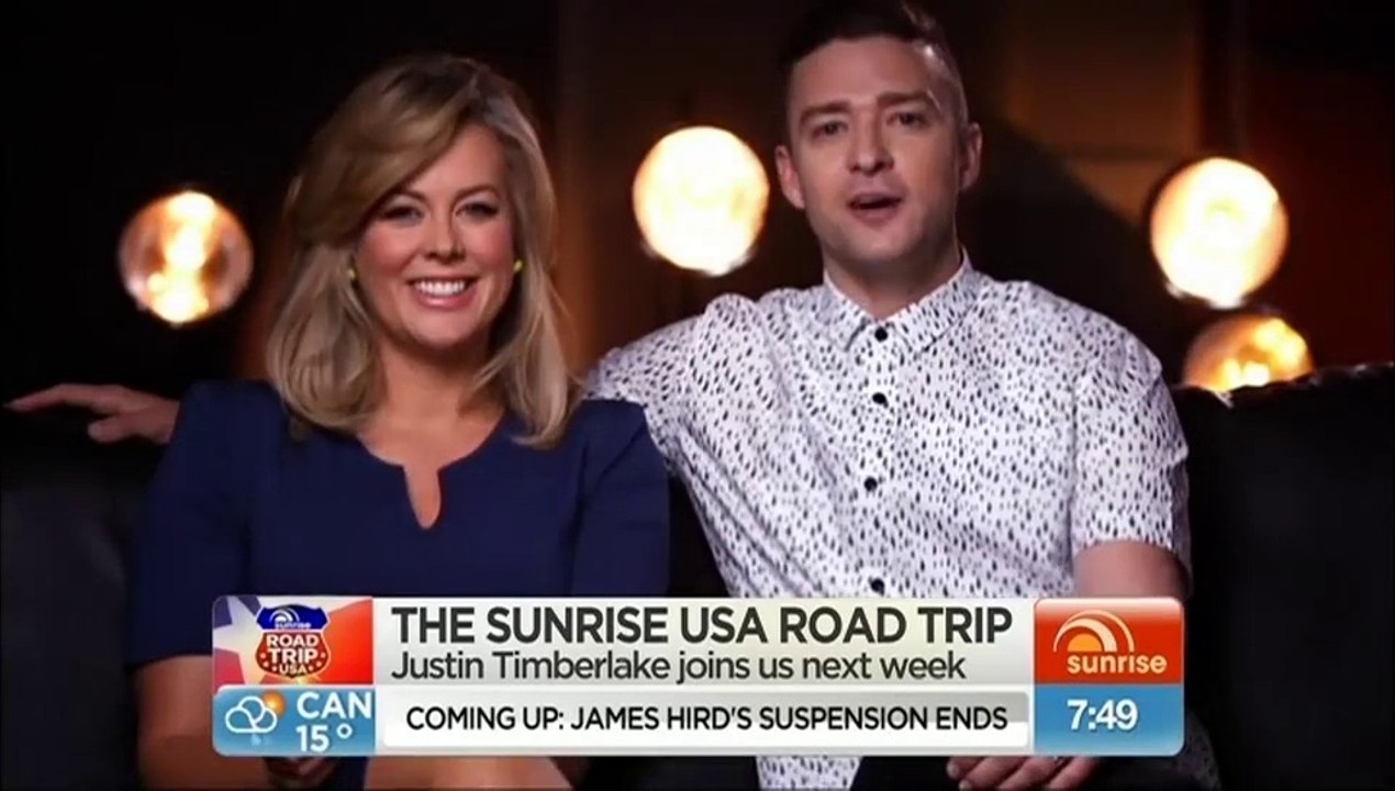 Justin Timberlake on Sunrise