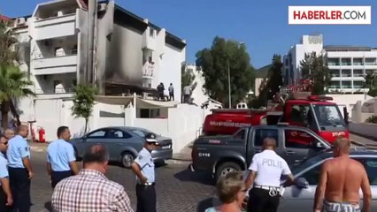Marmaris'te otelin kazan dairesinde yangın