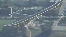 Solar-powered plane has successfully completed test flight - San Francisco - YouTube