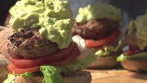 New Zealand Lamb BBQ Burger Recipe with Avocado and Feta