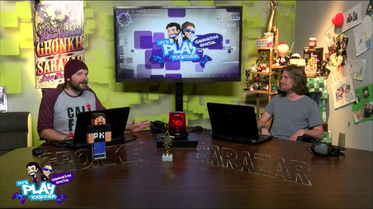 Let's Play Together mit Gronkh und Sarazar (Gamescom, Risen 3, Gewinnspiel) Folge 88-1/3