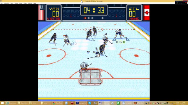 Brett Hull Hockey (1994) SNES Gameplay