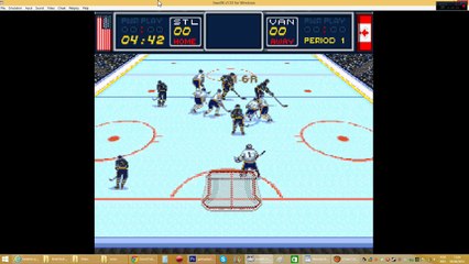 Brett Hull Hockey 95 (1995) SNES Gameplay