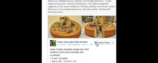 Kolay Fındıklı Çikolatalı Mozaik Kek Tarifi